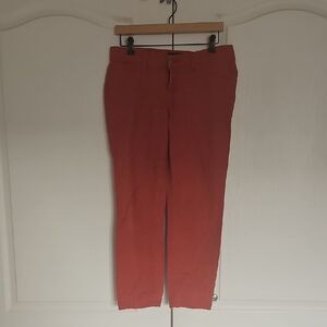 Women's Red High-Waist Pants